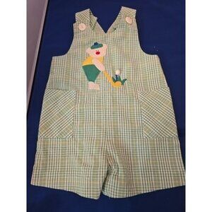 Florence EISMAN boys Gingam Romper.   Size 12 months